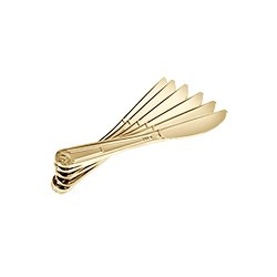 Ножи PREMIUM цвет-золото, одноразовые, пластиковые 6 шт. в уп.