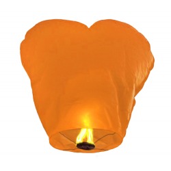 Небесный фонарик (сердце) Оранжевый