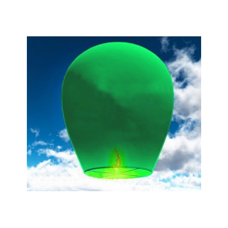 Небесный фонарик (овал) Зеленый