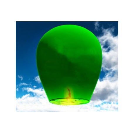 Небесный фонарик (овал) Зеленый