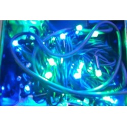 Светодиодная гирлянда 100 LED уличная синяя